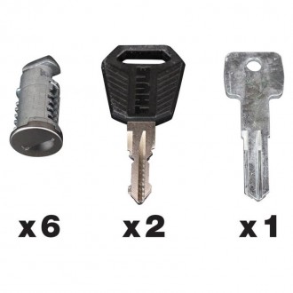Kit Serrature da 6 cilindretti Thule One key...