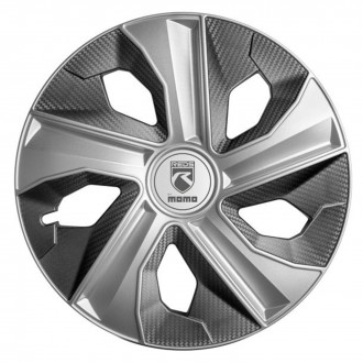 Copricerchi Momo Blade argento opaco carbon...