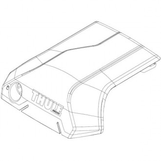Coperchio Thule di ricambio lato destro  54746...