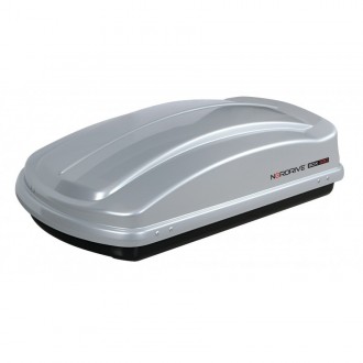 Box auto Nordrive in Abs 330 Litri  Argento lucido